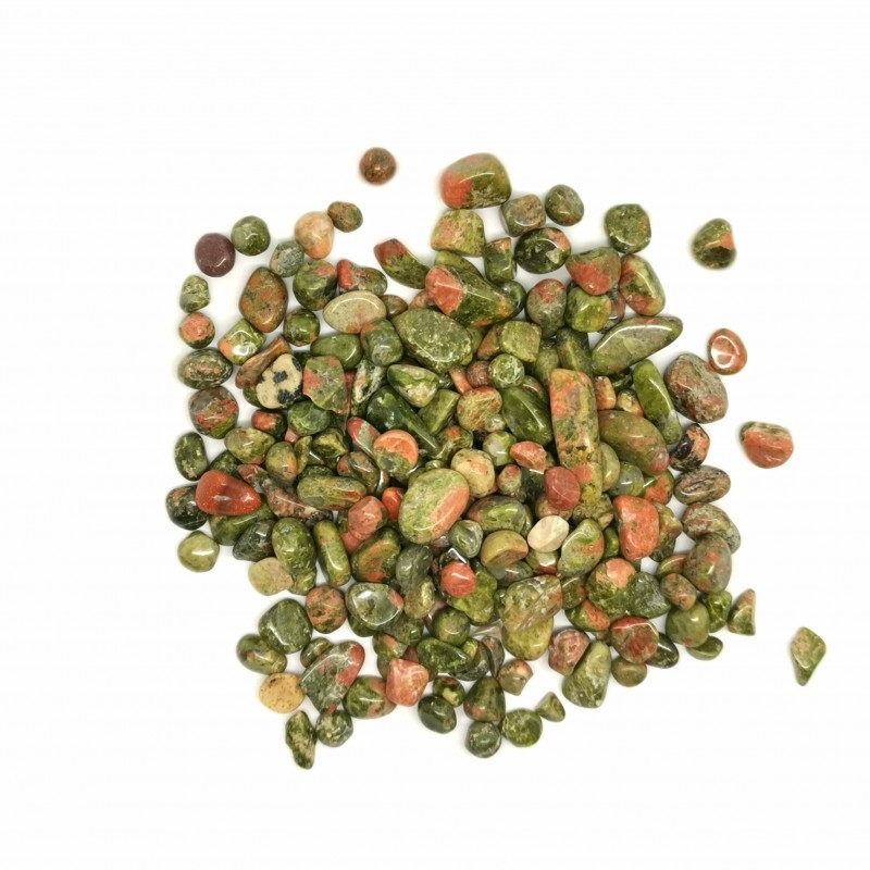 Unakite - Gravillons - chakra pistache de Catalogue pierres et cristaux