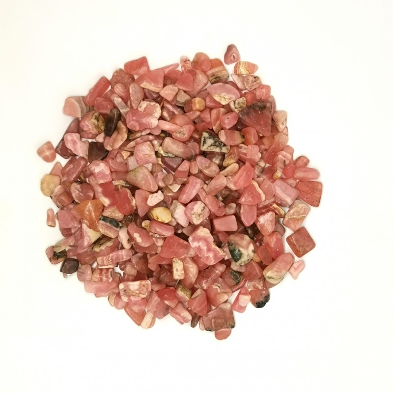 Rhodochrosite - gravillons - 4e chakra de Catalogue pierres et cristaux