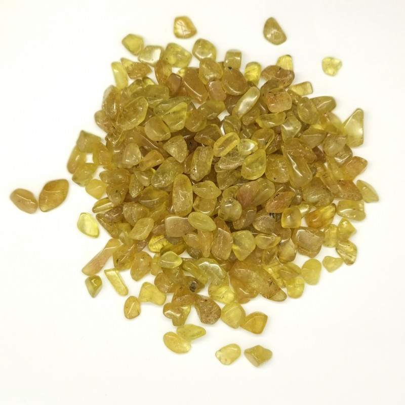 Fluorapatite jaune - gravillons - 3è chakra de Pierres du 3ème chakra