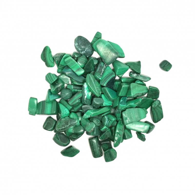 Malachite - gravillons - 4ème chakra de Catalogue pierres et cristaux