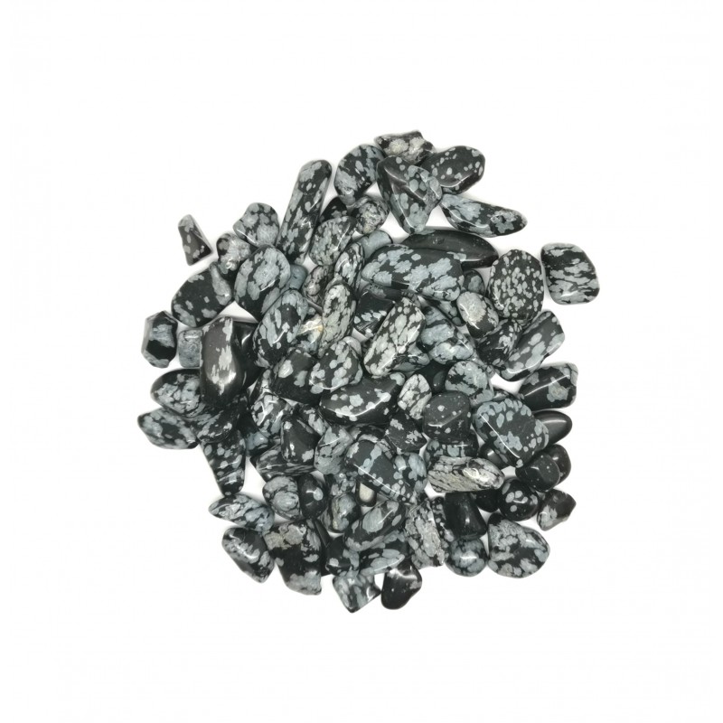 Obsidienne flocons de neige - 1er chakra