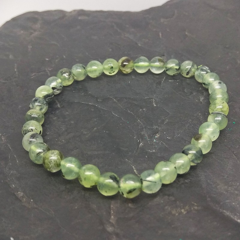 Prehnite - Bracelet perles 6mm - chakra pistache de Bracelets