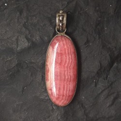 Rhodochrosite - pendentif monté en argent - 2 de Catalogue pierres et cristaux