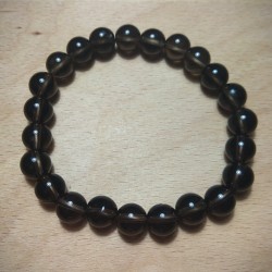 Quartz fumé - Bracelet perles 8mm- 1er chakra de Catalogue pierres et cristaux