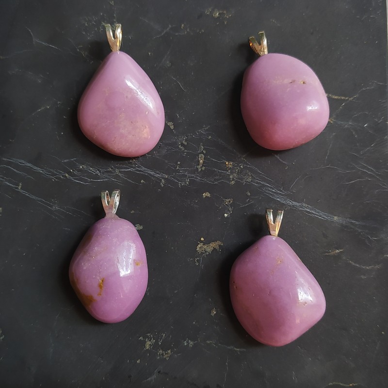Phosphosidérite - pendentif belière en argent