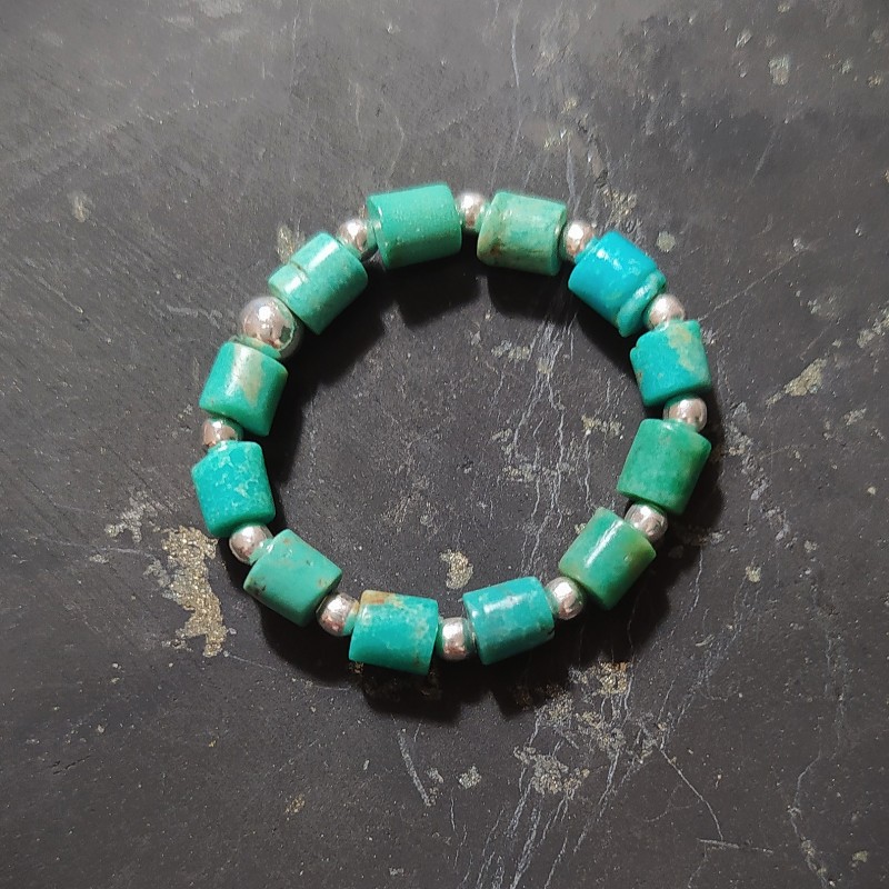 Turquoise - Bague elastique - chakra turquoise de Catalogue pierres et cristaux
