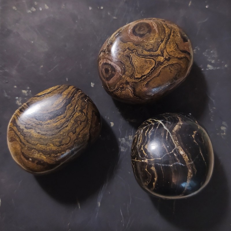 Stromatolite - Pierre roulée - chakra bordeaux de Catalogue pierres et cristaux