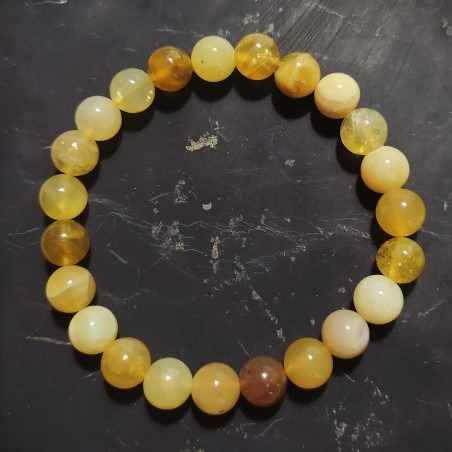 Bracelet En Opale Boulder Rare - Perles 8mm - 16,73g - Neuf Avec étiquettes
