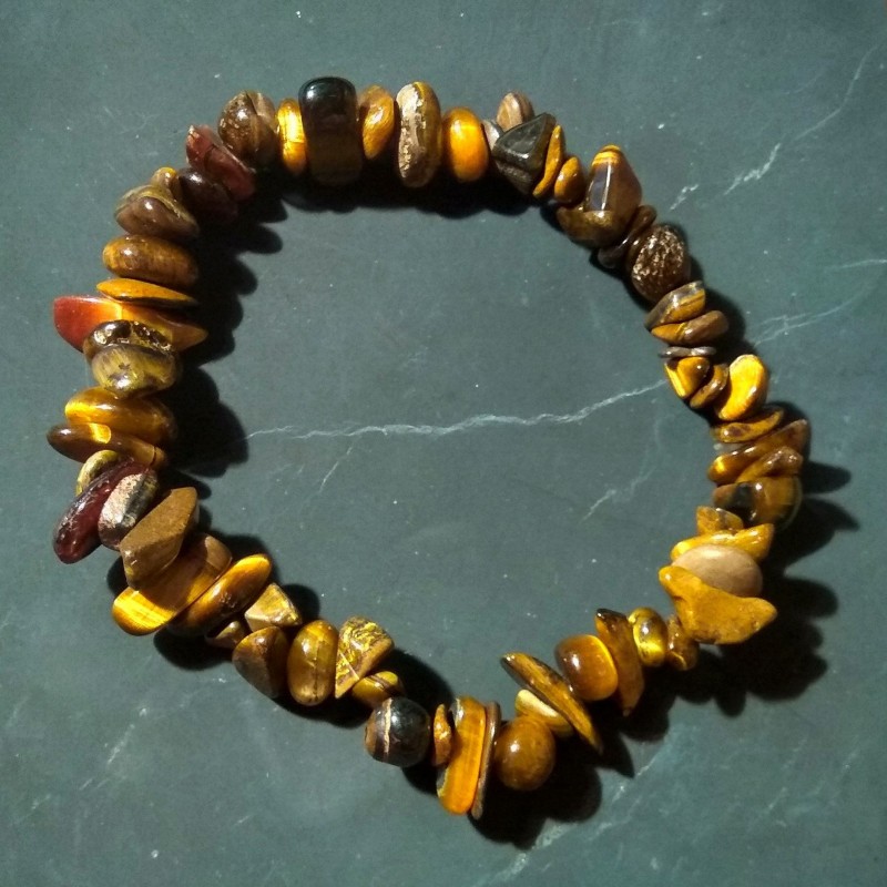 Œil de tigre - Bracelet baroque - 3e chakra de Bracelets