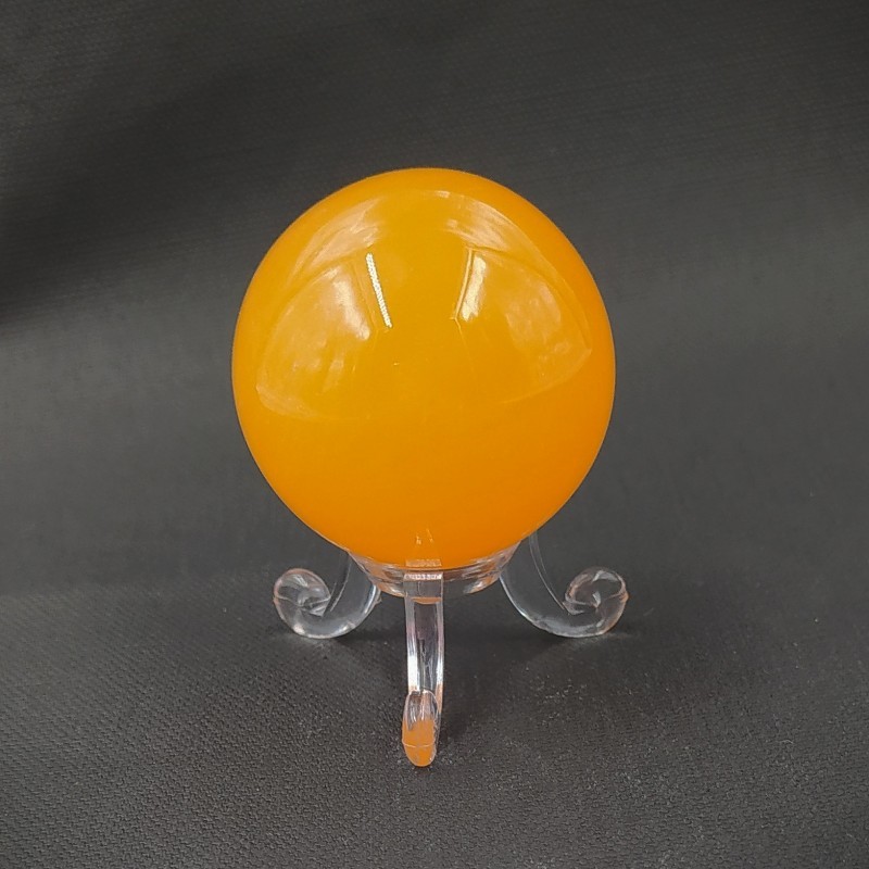 Calcite orange - sphère 4cm - chakra pistache de Catalogue pierres et cristaux